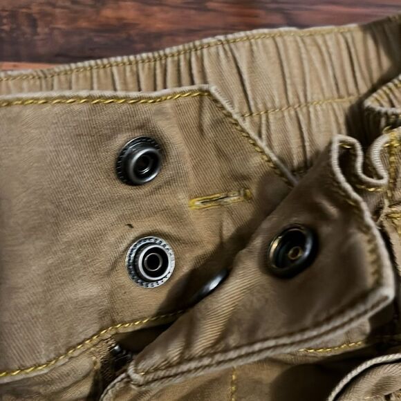 Cabi Brown Discovery Trouser Utility Front Tie Elastic Waist Cropped Pants Boho - Picture 13 of 15